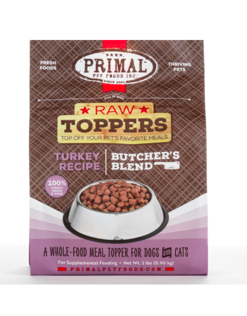 Primal Raw Toppers Butcher S Blend Turkey Grind 2lb The Pet Beastro The Pet Beastro