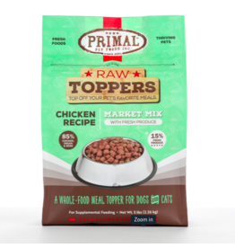 Primal Pet Foods Primal Raw Toppers | Market Mix Chicken & Produce 5 lb (*Frozen Products for Local Delivery or In-Store Pickup Only. *)