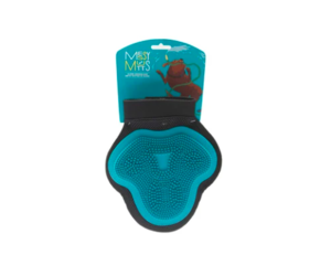 Messy Mutts Silicone Grooming Glove Blue Large The Pet Beastro