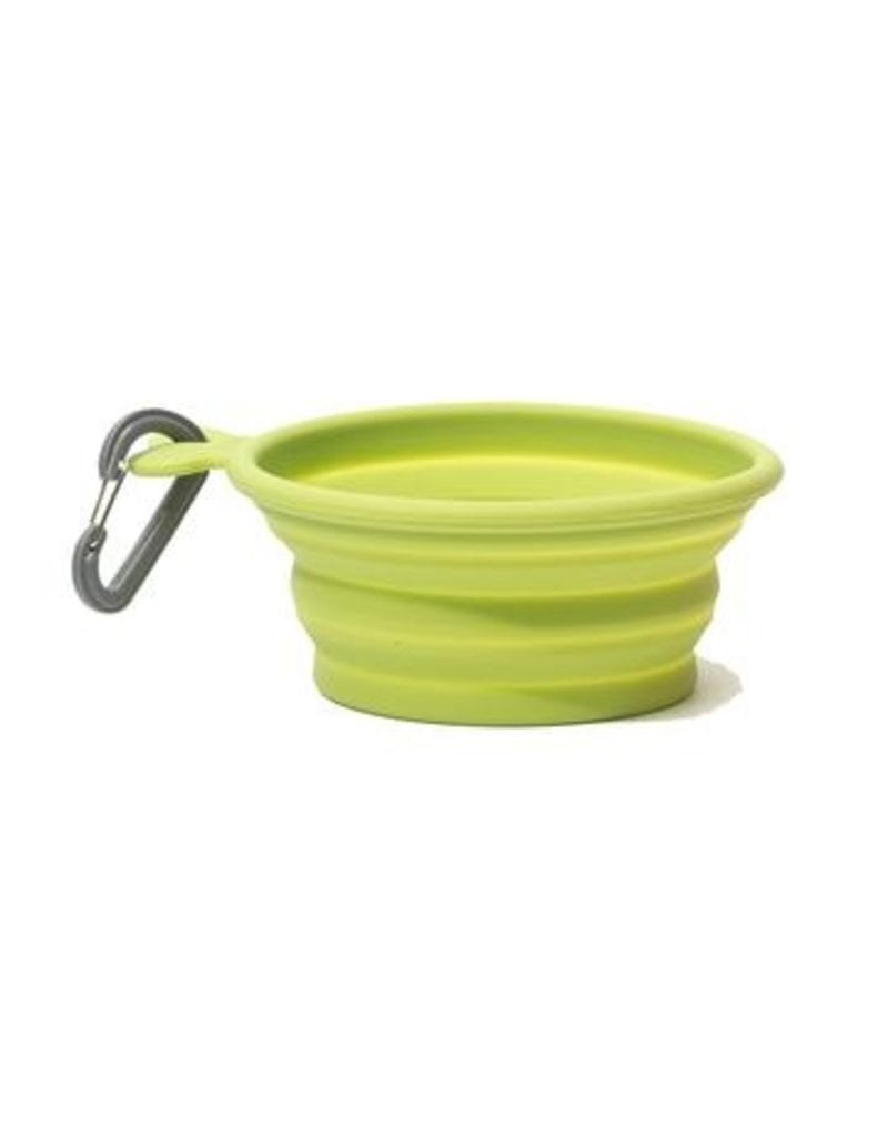 Messy Mutts Messy Mutts | Collapsible Silicone Bowl Green Medium