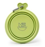 Messy Mutts Messy Mutts | Collapsible Silicone Bowl Green Medium