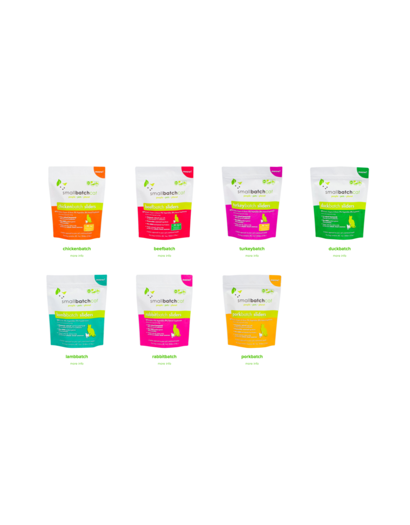 Smallbatch Pets Smallbatch Frozen Cat Food 1 oz Sliders  | Pork 3 lbs (*Frozen Products for Local Delivery or In-Store Pickup Only. *)