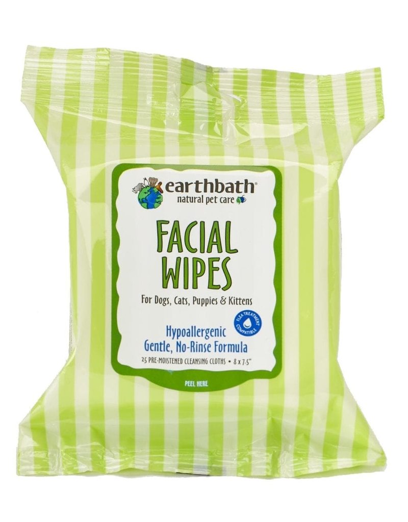 Earthbath Earthbath Facial Wipes for Dogs & Cats 25 ct