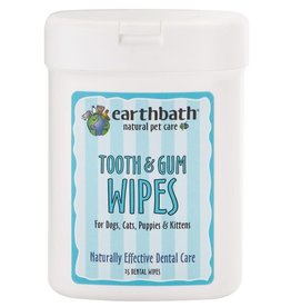Earthbath Earthbath Tooth & Gum Wipes For Dogs & Cats 25 ct