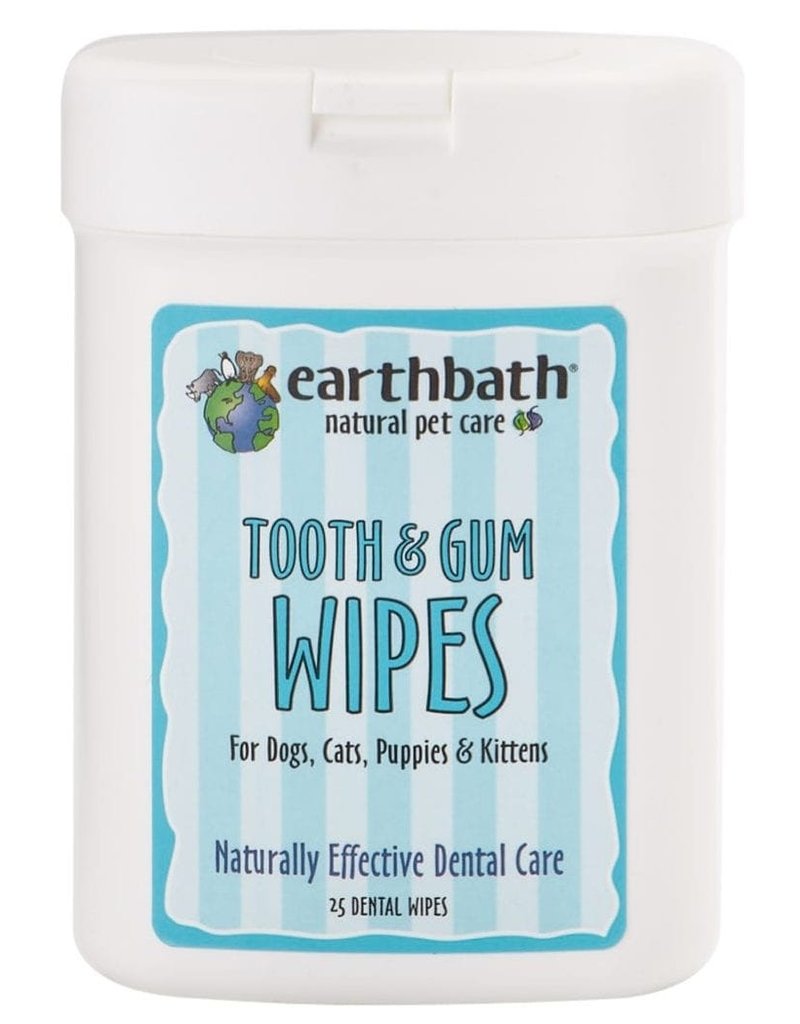 Earthbath Earthbath Tooth & Gum Wipes For Dogs & Cats 25 ct