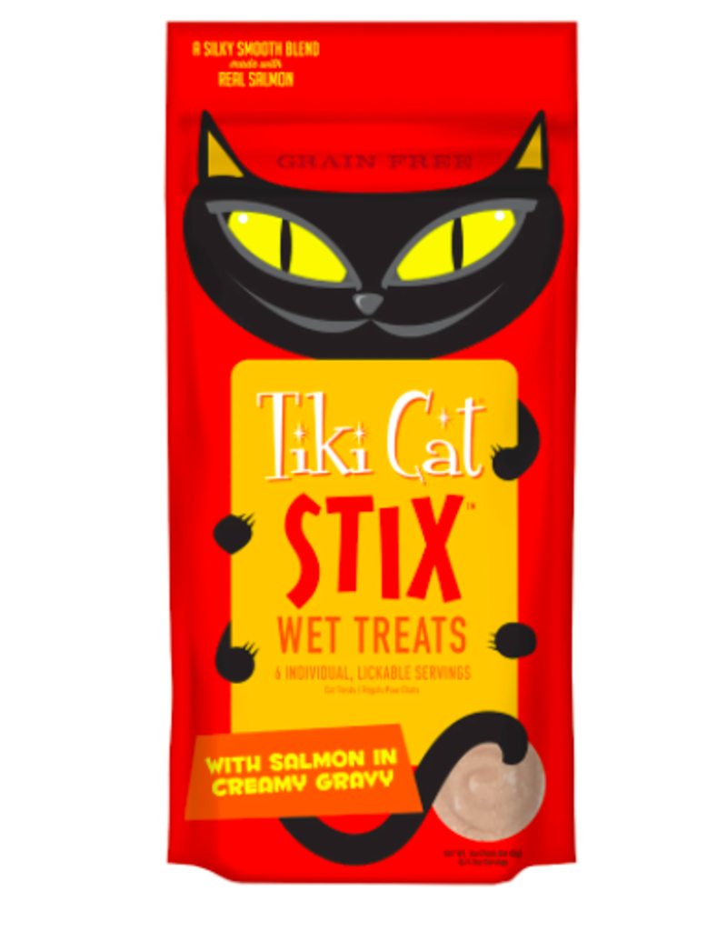 Tiki Cat Tiki Cat Silky Smooth Mousse Stix Salmon 3 oz single