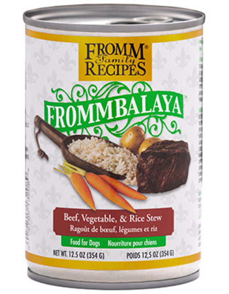 Fromm Fromm Canned Dog Food Frommbalaya Stew | Beef Vegetable & Rice 12.5 oz CASE