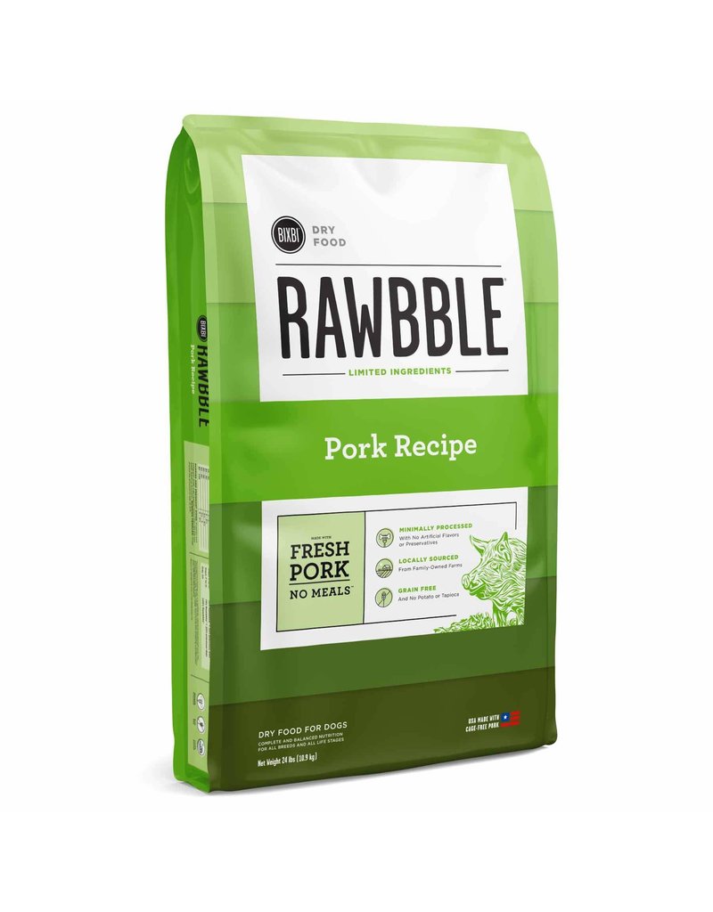 Bixbi Bixbi Rawbble Dog Kibble | Pork 24 lb