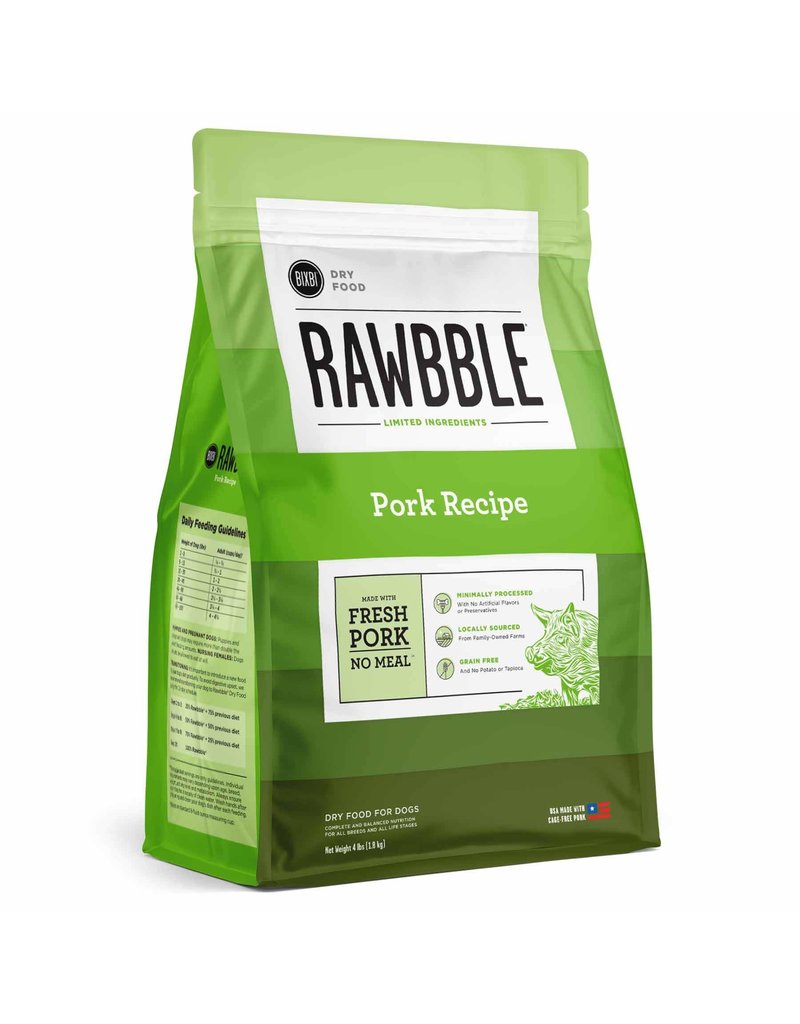 Bixbi Bixbi Rawbble Dog Kibble | Pork 4 lb