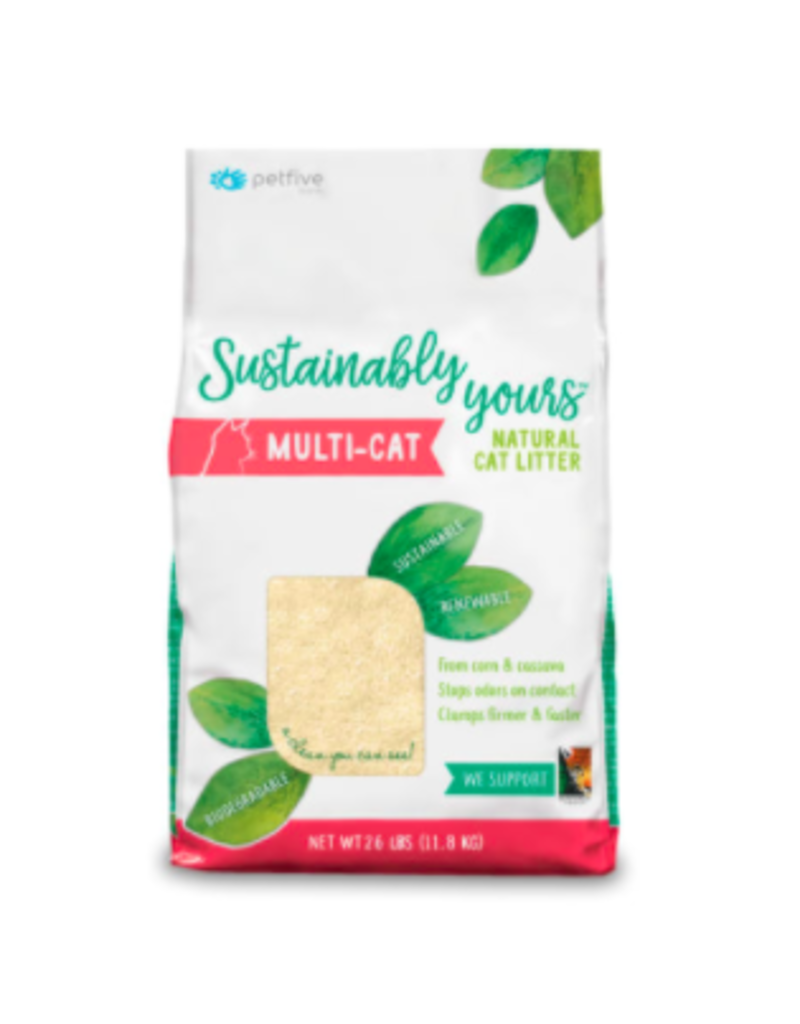 Sustainably Yours Sustainably Yours | Natural Cat Litter Multi-Cat 13 lb (* Litter 12 lbs or More for Local Delivery or In-Store Pickup Only. *)