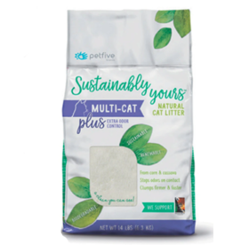 Sustainably Yours Sustainably Yours | Natural Cat Litter Multi-Cat Plus 13 lb (* Litter 12 lbs or More for Local Delivery or In-Store Pickup Only. *)