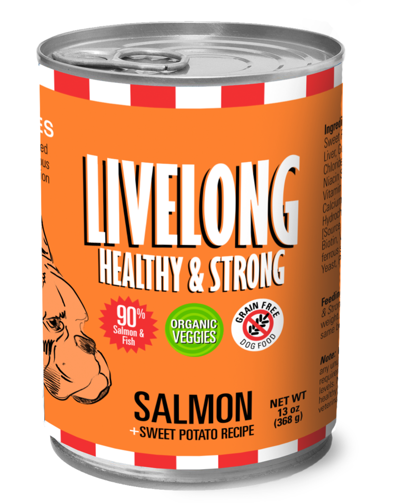 Livelong LiveLong Canned Dog Food | Salmon & Sweet Potato Recipe 13 oz CASE