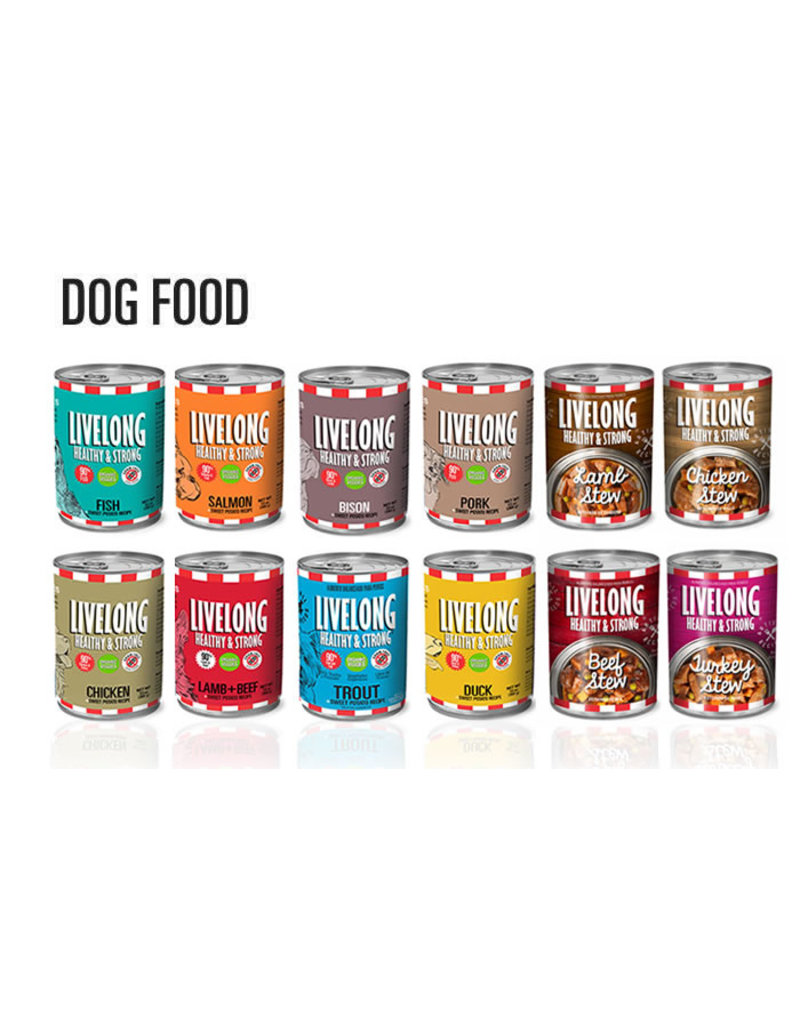 Livelong z LiveLong Canned Dog Food | Pork & Sweet Potato Recipe 13 oz
