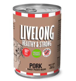 Livelong LiveLong Canned Dog Food | Pork & Sweet Potato Recipe 13 oz CASE