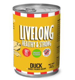 Livelong LiveLong Canned Dog Food | Duck & Sweet Potato Recipe 13 oz CASE