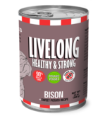Livelong LiveLong Canned Dog Food | Bison & Sweet Potato Recipe 13 oz CASE