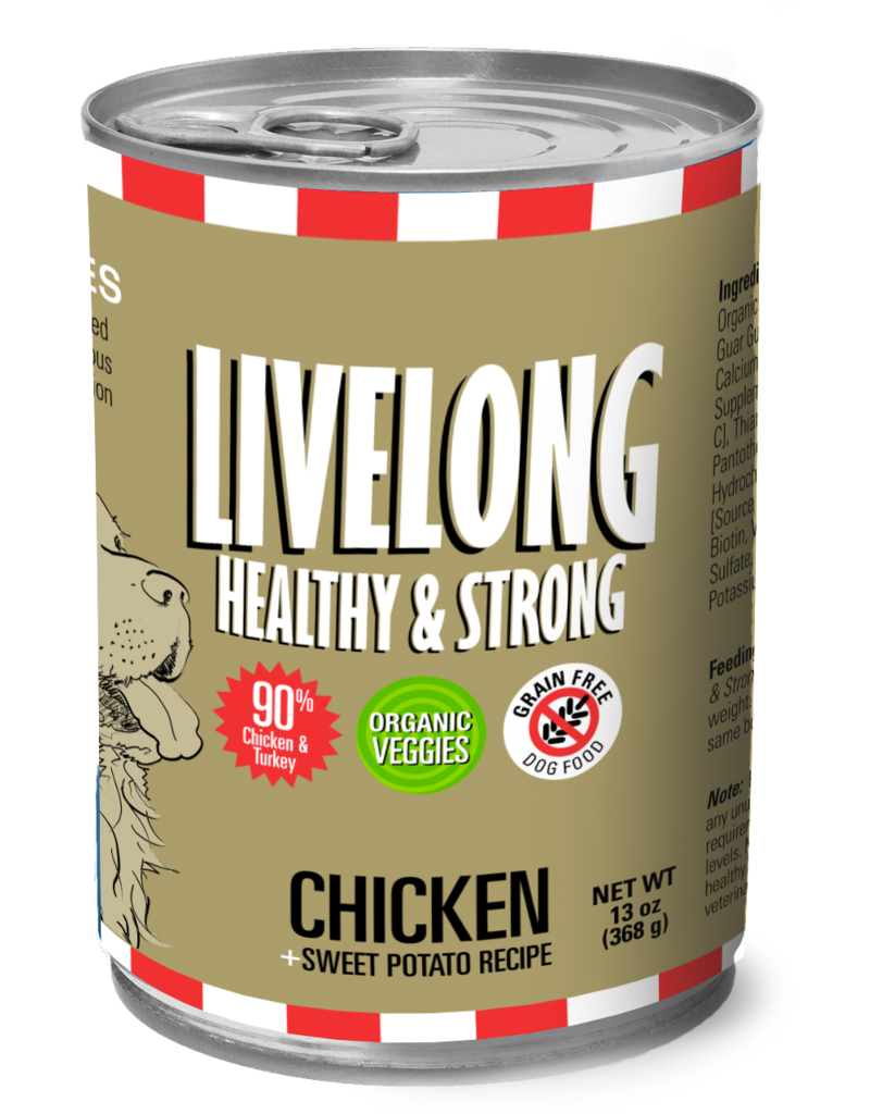 Livelong LiveLong Canned Dog Food | Chicken & Sweet Potato Recipe 13 oz CASE
