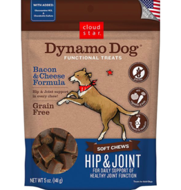 Cloud Star Cloud Star Dynamo Dog Functional Treats Hip & Joint Bacon & Cheese 5 oz