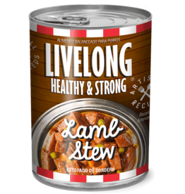 Livelong LiveLong Dog Canned Food CASE Lamb Stew 12 oz