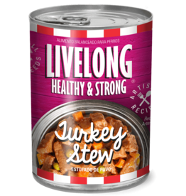 Livelong LiveLong Dog Canned Food Turkey Stew 12 oz single