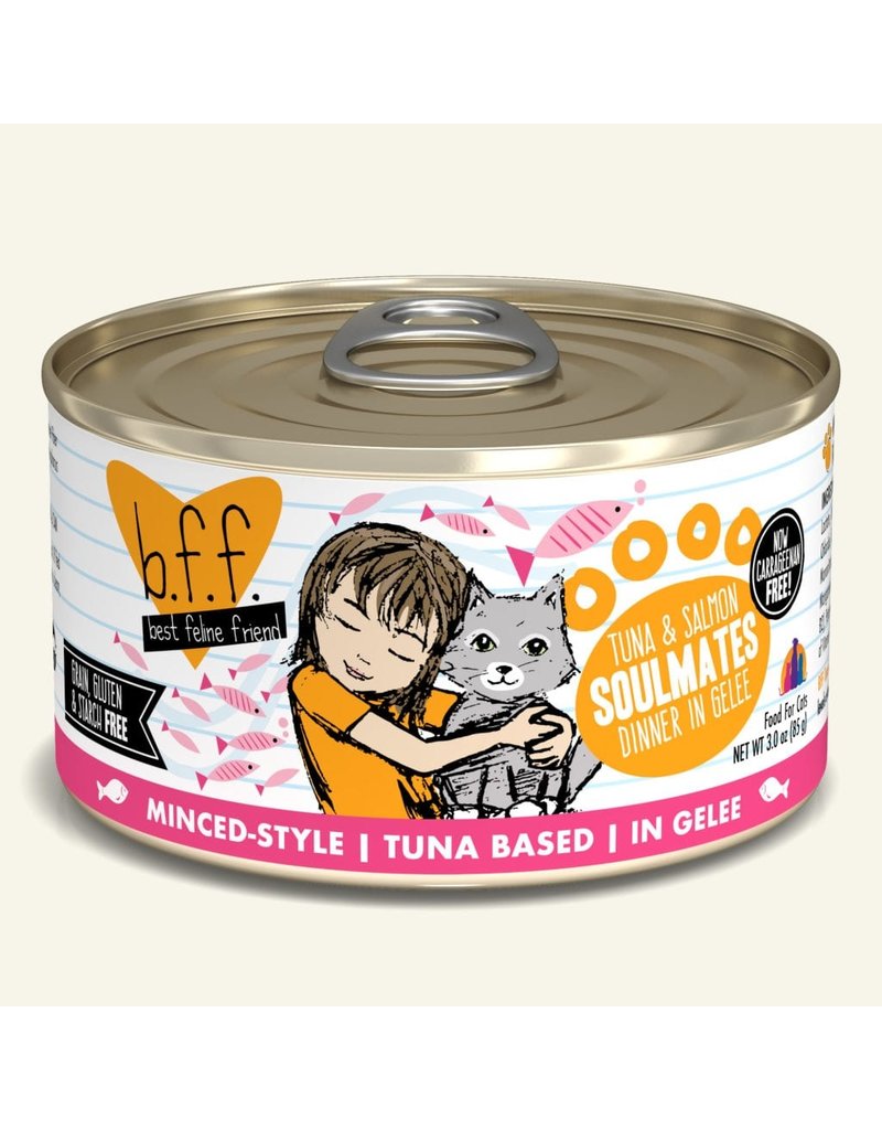 Weruva Best Feline Friend Canned Cat Food Tuna & Salmon Soulmates 3 oz single