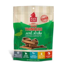 Plato Plato Mini Thinkers Dog Treats Duck 3 oz