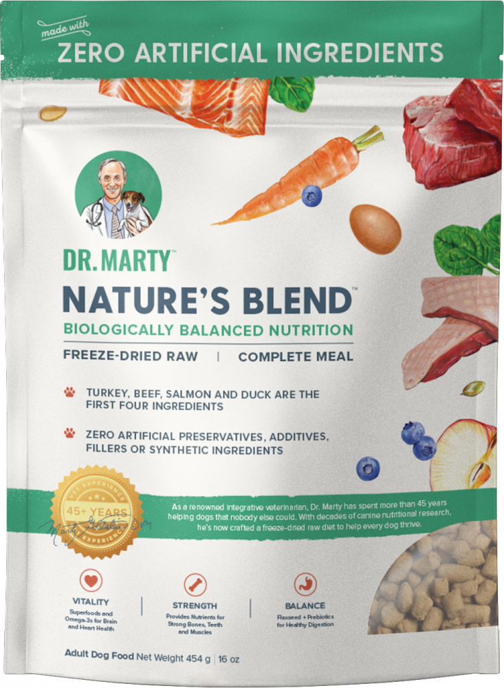 Dr marty nature's blend dog food sales