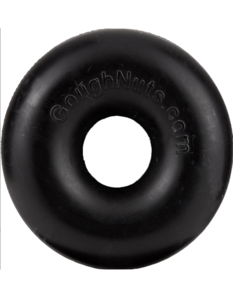 Goughnuts Z Goughnuts 0.75 Ring Dog Toys | Black 10-40 lbs