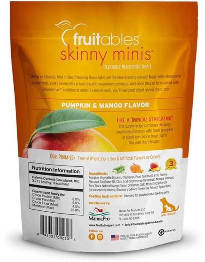 Fruitables Fruitables Skinny Minis Soft Dog Treats Pumpkin & Mango 5 oz