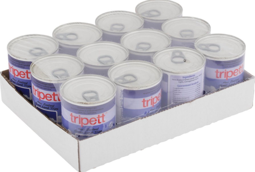Tripett Canned Dog Food Lamb Green Tripe 13 oz Case The Pet