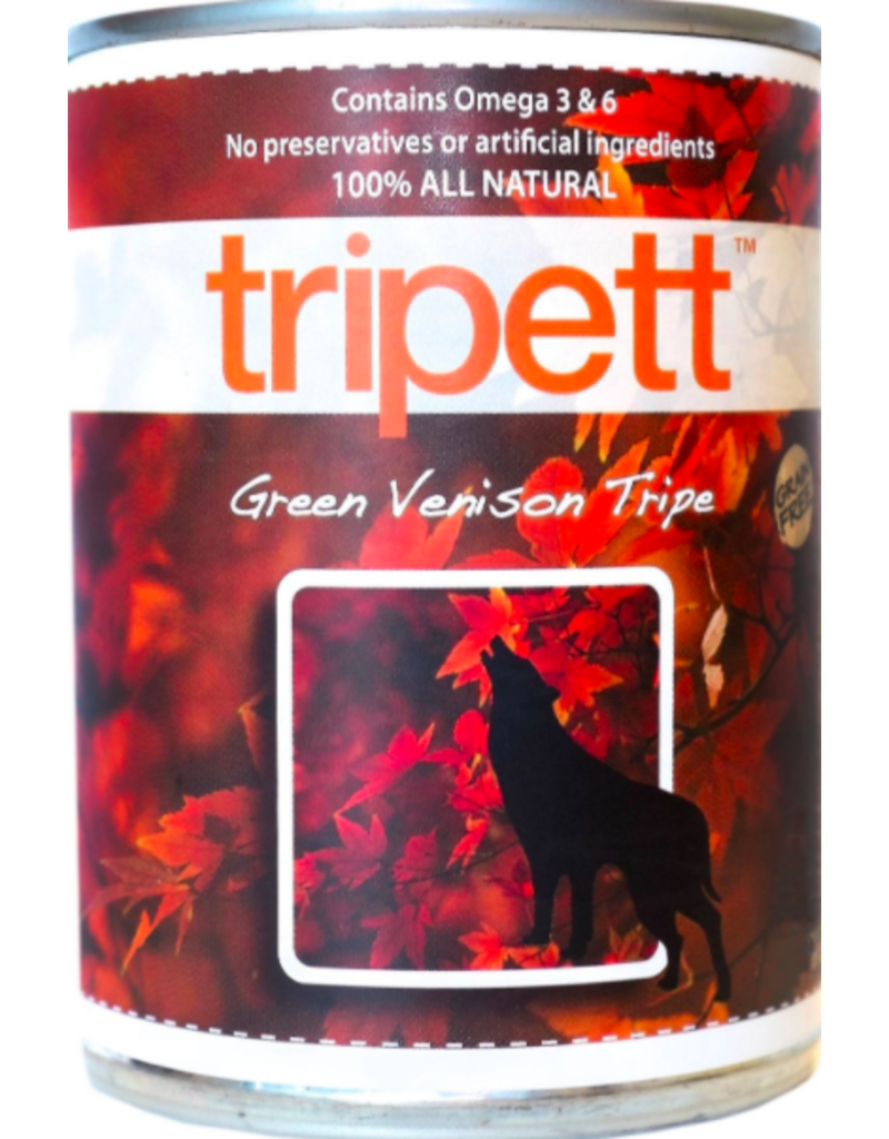 Tripett Tripett Canned Dog Food CASE Venison Green Tripe 13 oz
