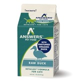 Answer's Pet Food Answers Frozen Cat Food Detailed Duck 16 oz CASE (*Frozen Products for Local Delivery or In-Store Pickup Only. *)