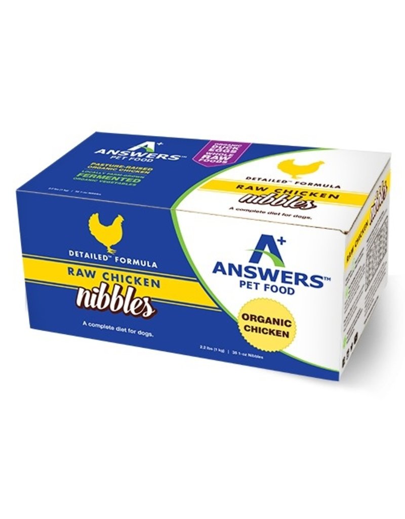 Answer's Pet Food DISC Answers Frozen Dog Food  Detailed Chicken 20 lb Patties 4 lbs (*Frozen Products for Local Delivery or In-Store Pickup Only. *)