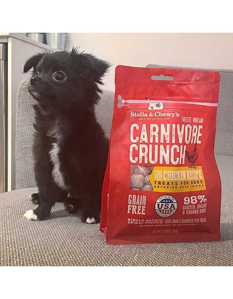Stella & Chewy's Stella & Chewy's Freeze Dried Dog Treats | Carnivore Crunch Cage Free Chicken 3.25 oz