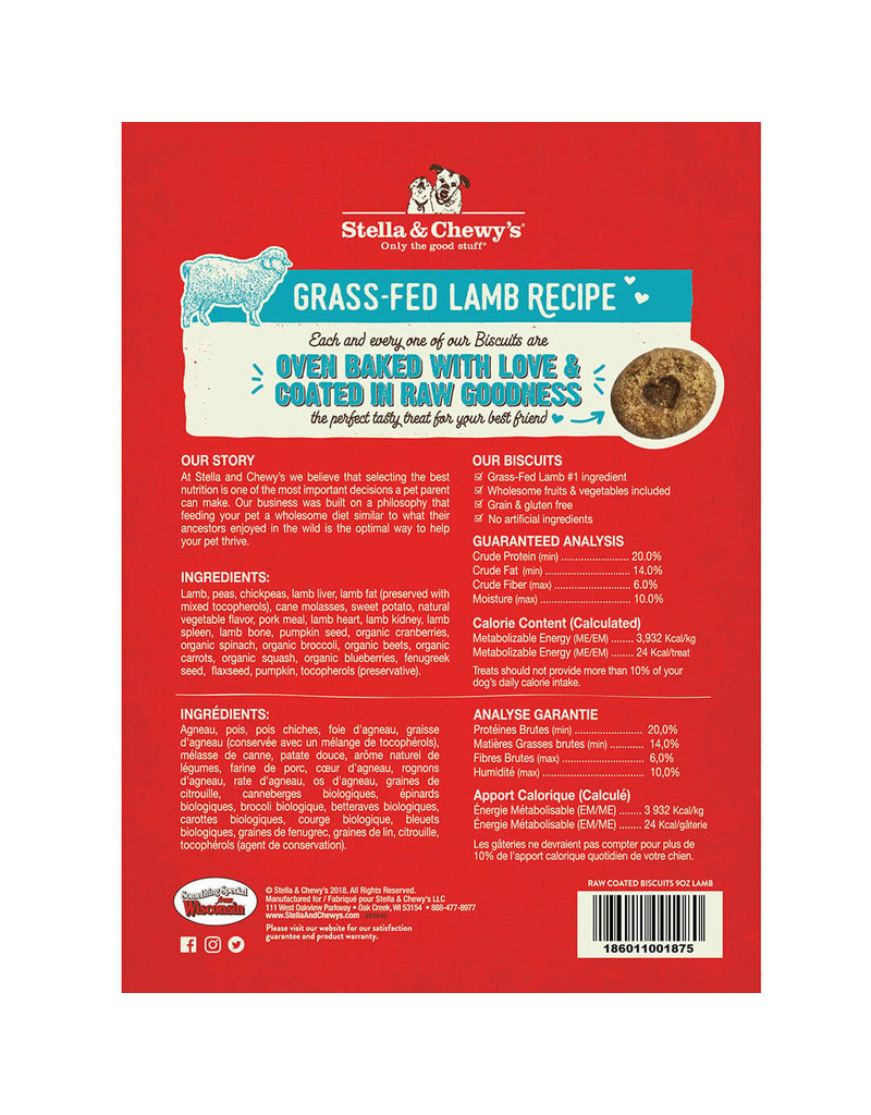 Stella & Chewy's Stella & Chewy's Raw Coated Biscuits | Grass-Fed Lamb 9 oz