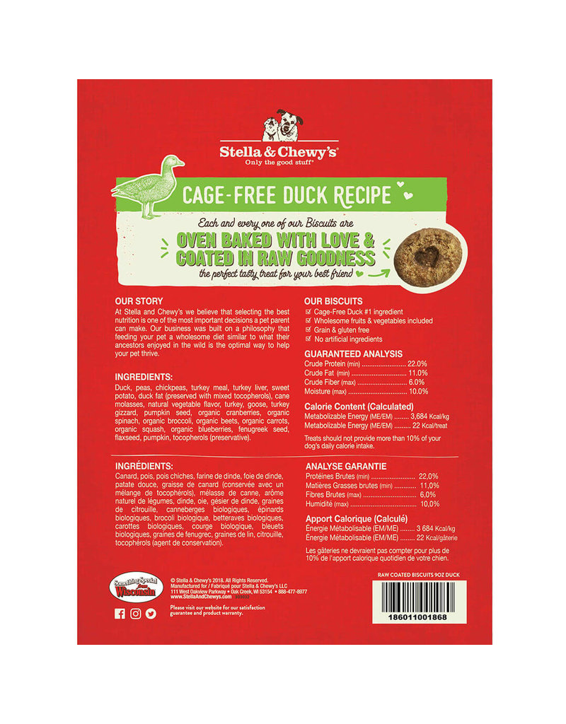 Stella & Chewy's Stella & Chewy's Raw Coated Biscuits | Cage-Free Duck 9 oz