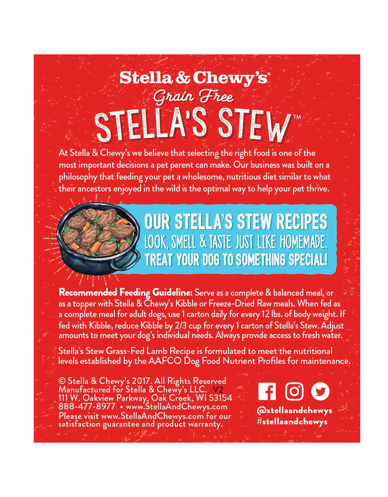 Stella & Chewy's Stella & Chewy's Canned Dog Food | Grass-Fed Lamb 11 oz CASE