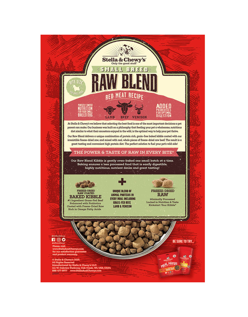 Stella & Chewy's Stella & Chewy's Raw Blend Dog Kibble | Red Meat Small Breed 3.5 lb