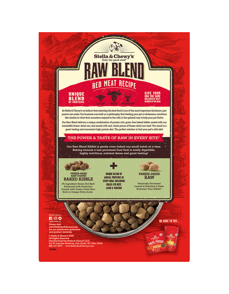 Stella & Chewy's Stella & Chewy's Raw Blend Dog Kibble | Red Meat 10 lb