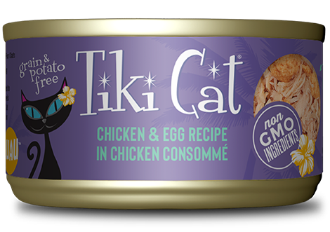 Tiki Cat Koolina Luau Grain Free Chicken With Egg In Chicken Consomme Canned Cat Food Tiki Cat Koolina Luau Grain Free Chicken With Egg In Chicken Consomme Canned Cat Food