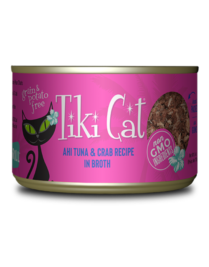 Tiki Cat Tiki Cat Canned Cat Food Hana Grill (Ahi Tuna w/ Crab) 6 oz single