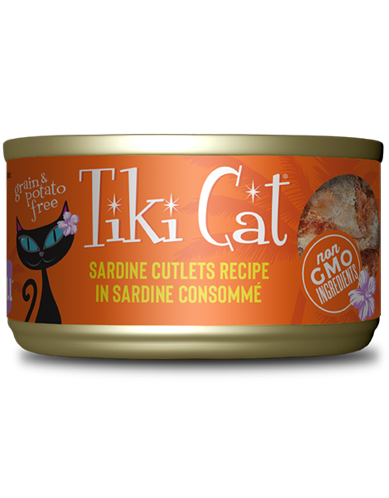 Tiki Cat Tiki Cat Canned Cat Food Tahitian Grill (Sardine Cutlets) 2.8 oz single