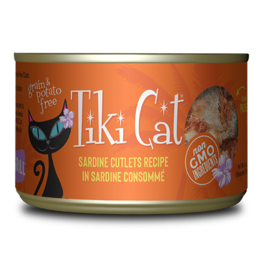 Tiki Cat Tiki Cat Canned Cat Food Tahitian Grill (Sardine Cutlets) 6 oz single