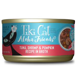 Tiki Cat Tiki Cat Aloha Friends Canned Cat Food Tuna w/ Shrimp & Pumpkin 3 oz single