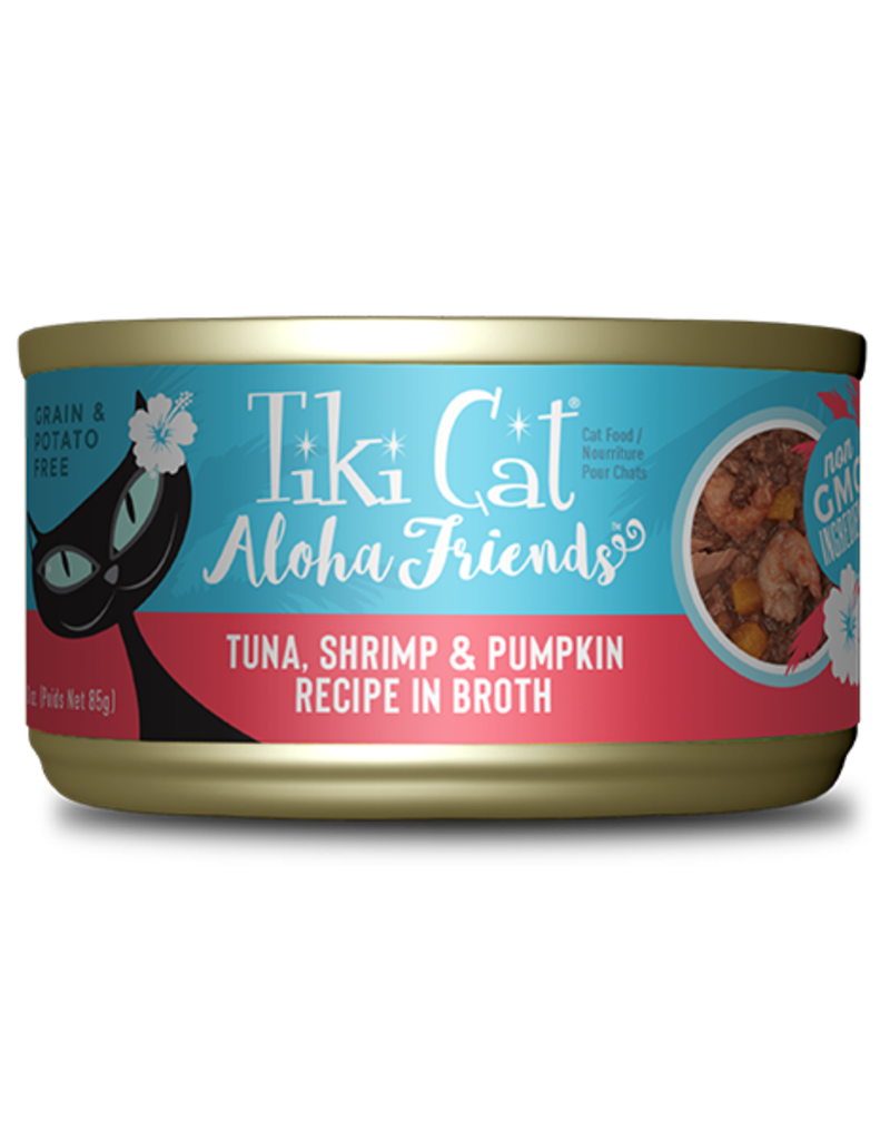 Tiki Cat Tiki Cat Aloha Friends Canned Cat Food Tuna w/ Shrimp & Pumpkin 3 oz single