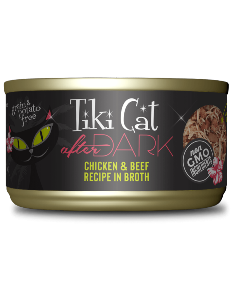 Tiki Cat Tiki Cat After Dark Canned Cat Food Chicken and Beef 2.8 oz single