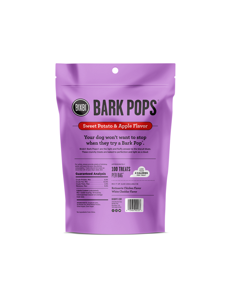 Bixbi Bixbi Bark Pops Sweet Potato & Apple 4 oz