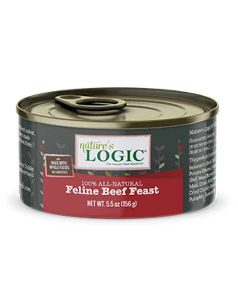 Nature's Logic Nature's Logic Canned Cat Food Beef 5.5 oz CASE