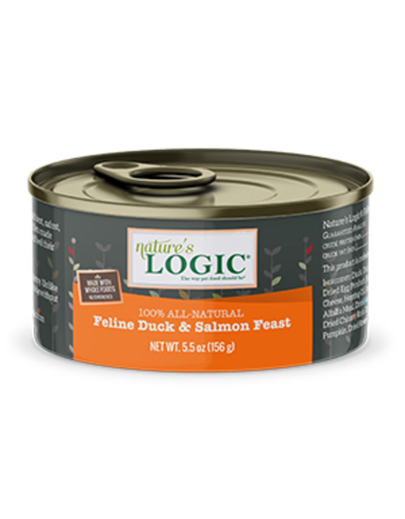 Nature's Logic Nature's Logic Canned Cat Food Duck & Salmon 5.5 oz CASE