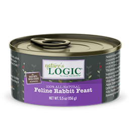 Nature's Logic Nature's Logic Canned Cat Food Rabbit 5.5 oz CASE